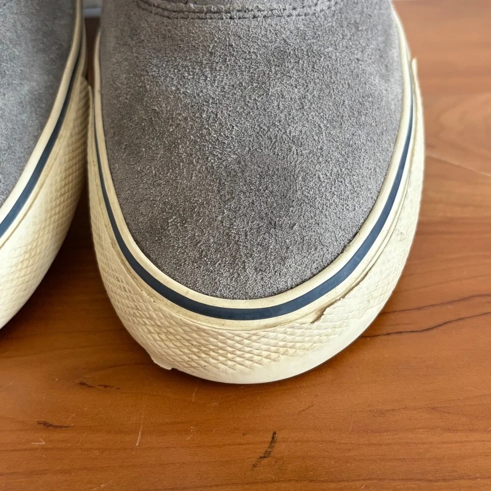 Sperry Mens Gray Suede High Top Sneaker Boots STS22654 Size 8.5
